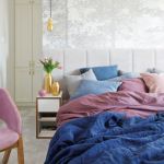 sypialnia w pastelowych kolorach