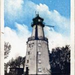 Widokówka ze zdjęciem latarni morskiej w Rozewiu w okresie przedwojennym, 1928 r., KOLEKCJA ROMANA KUŻELA