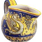 Z popularnym motywem smoka, italian-ceramics-art.com.