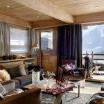 Z salonu rozpościera się wspaniały widok na Mont Blanc.