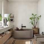 łazienka w stylu naturalnym