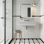 czarno-biała łazienka aranżacje