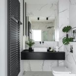 czarno-biała łazienka