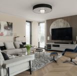 salon w stylu nowoczesnej klasyki