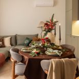 nowoczesne mieszkanie w świątecznej aranżacji