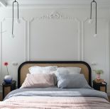 sypialnia w mieszkaniu 53 m2