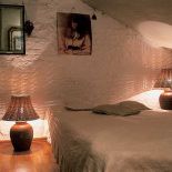 stylowe wnętrze poddasze sypialnia