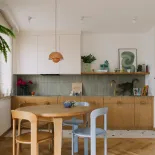 kuchnia z jadalnią w 66 metrowym mieszkaniu