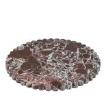 okrągła taca z marmuru branik studio