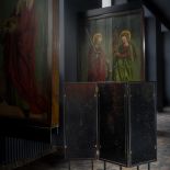 Parawan z pracą Nicolasa Grospierre a