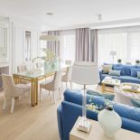 biały salon z kuchnią