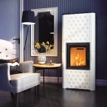 NADIA 8, z obudową z białych kafli zdobionych kryształami Swarovskiego, KRATKI, kratki.pl