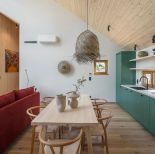 kuchnia z zielonymi frontami aranżacja