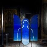 Parawan z pracą grupy LUXUS. Unikatowe parawany polskich artystów na aukcji „Spragnieni Piękna”