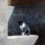 Obraz bez tytułu. Piotr Pilawa: kocie zaułki