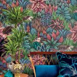 Salon w nowoczesnym stylu w stylu afrykańskim