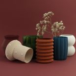 Seria wazonów 6vases, UAU project. UAU project – dekoracje drukowane w technologii 3D
