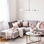 wygodny i przytulny salon w bloku