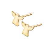 Charms - złote kolczyki w kształcie aniołków.