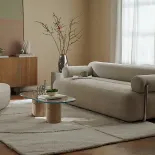 nowoczesny kaszmirowy salon