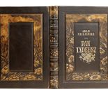 Adam Mickiewicz Pan Tadeusz , skóra tłoczona i złocenia, Wydawnictwo Artystyczne Kurtiak i Ley