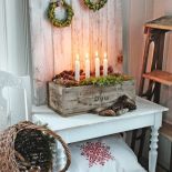 dekoracje ze świecami na boże narodzenie