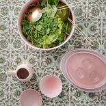 ceramiczne miseczki różowe