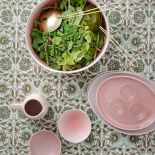 ceramiczne miseczki różowe