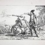 Aleksander Orłowski Artylerzysta strzelający z armaty umocowanej na siodle wielbłąda , RYNEK SZTUKI ŁÓDŹ