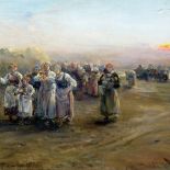 Alfred Wierusz-Kowalski, Dożynki , przed 1900 r., cw 137 tys. zł, REMPEX