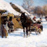 Alfred Wierusz-Kowalski, Słoneczny zimowy dzień , cw 95 tys. zł, OSTOYA