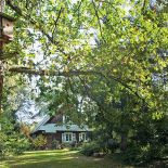 Anna Dębska rzeźbi zwierzęta. Jej drewniany dom stoi w lesie, a pomiędzy drzewami stoi mnóstwo rzeźb.