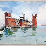 Antoni Suchanek Dok pływający w Gdyni , 1936