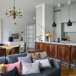 aranżacja salonu w mieszkaniu w kamienicy