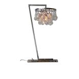 Arctic Pear na stolik. Lampy z metalu i kryształków