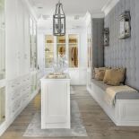 garderoba z białą szafą aranżacje