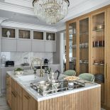 kuchnia ryflowana drewniana kaszmir