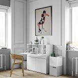 białe biurko sekretarzyk