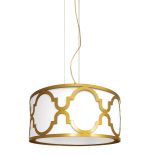 Biało-złoty żyrandol hamptons.pl. Nadmorski luksus w stylu Hampton