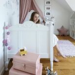 biało różowa sypialnia dla dziewczynki