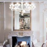 Biały lub kolorowy ? wzorowany na weneckich żyrandolach ze szkła z Murano. VETRI D?ARTE