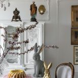 biały kredens w jadalni