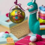 Ręcznie malowana bombka z kolekcji Santa s Friends, DAGMARA, DAGMARA.PL