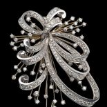 Brosza z białego złota i diamentów, Trabert Hoeffer – Mauboussin, Museum of Fine Arts, Boston