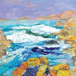 Brzeg morza w Smoegen , 1993 r. Jan Szancenbach - profesor na wirażu