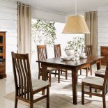 Brzozowa jadalnia Richmond z uchwytami w kolorze szczotkowanej patyny. ADB MEBLE