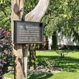 Brzozowy zagajnik - polski akcent. Ogród jak z greckiej pocztówki