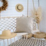 wisząca ławeczka w stylu boho