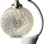 Butelka na perfumy z rozpylaczem, Lalique Dahlia, po 1980 r., Francja, Desa Katowice