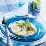 Carpaccio z przegrzebków. Smaki południowych wód